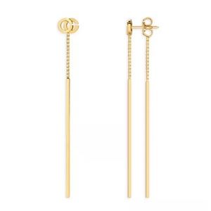 Gucci
18K Yellow Gold Running G Drop Earrings